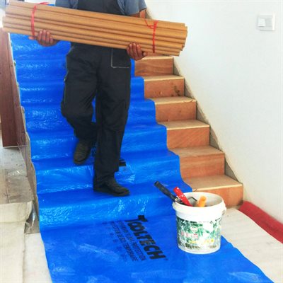 Tapis de protection de sol temporaire 40 x 45 ou 90 pieds Tooltech équivalent de floorotex 110500 110501