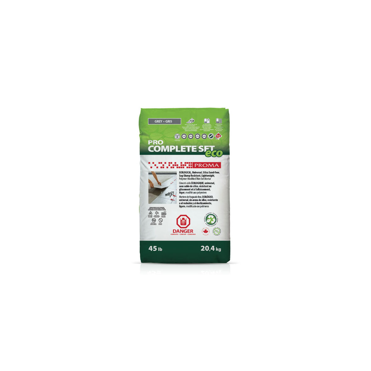 PRO COMPLETE™SET ECO Ciment-colle sans sable de silice Proma 03020
