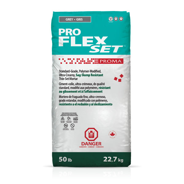 PRO FLEX® SET Proma - Ciment-colle résistant au glissement et à l'affaissement