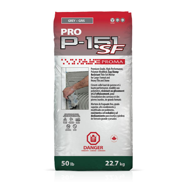 PRO P-151™ SF Proma - Ciment-colle universel haut de gamme résistant aux glissement et à l'affaissement