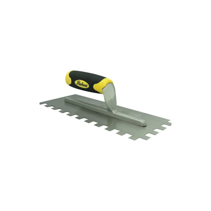 Truelle avec encoches carrées, 11 po x 4-1/2 po (1/2 x 1/2 x 1/2 po) Richard