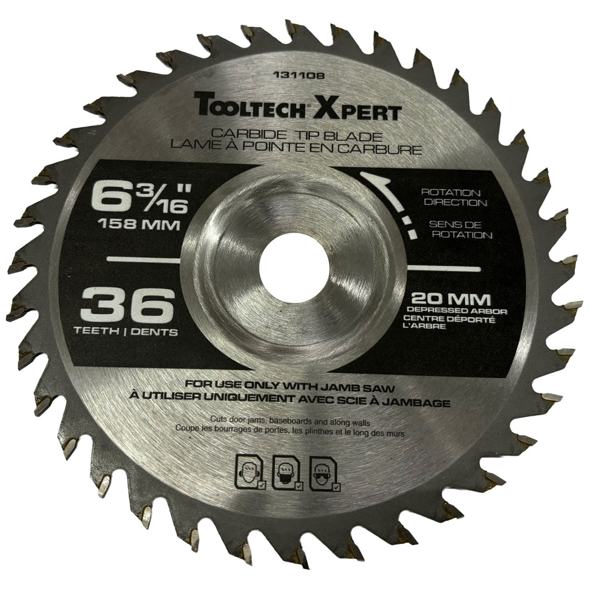 Lame à pointe de carbure pour scie de jambage sans fil 15 cm Tooltech Xpert 131108-3