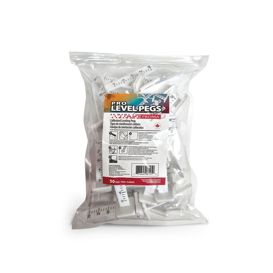 PRO LEVEL PEGS™ Proma - Tiges de nivellement calibrées flexibles et durables