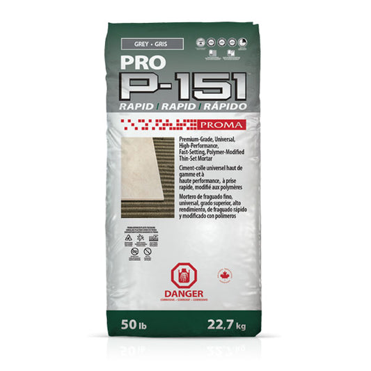 PRO P-151™ RAPIDE Proma - Ciment-colle universel haut de gamme à prise rapide et à haute performance
