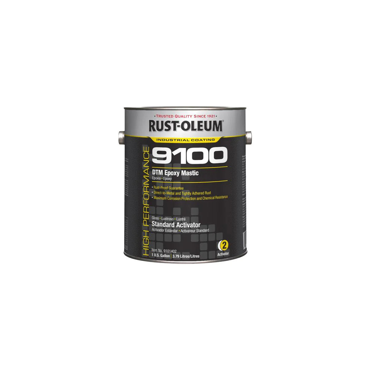 Rust-Oleum 9100 - Mastic époxy DTM activateur standard 3,79 l