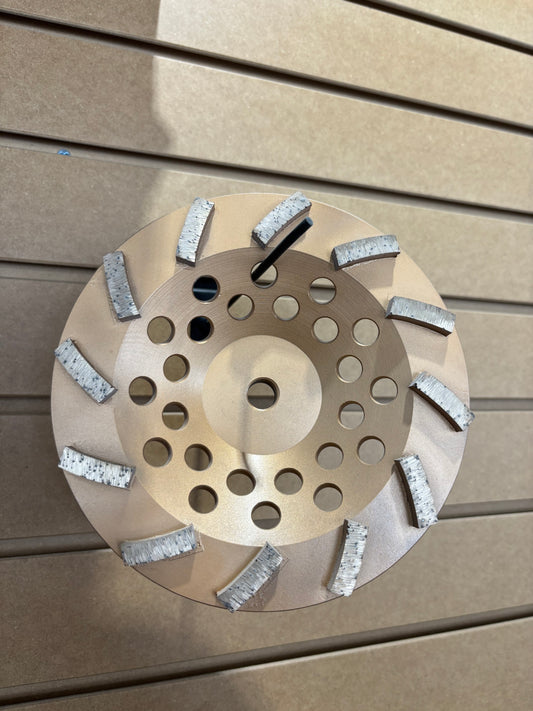 Meules à boisseau pour béton segments de 5" et 7" Cerapoxy