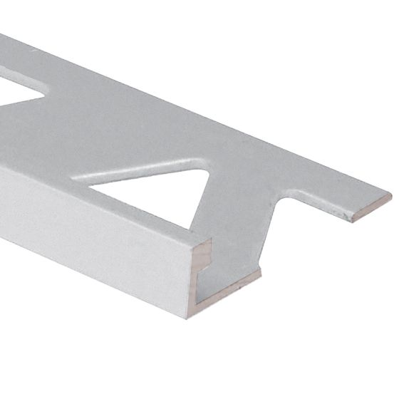 Moulure de finition pour céramique aluminium mate 2,5 m x 8 mm / 10 mm / 12,5 mm