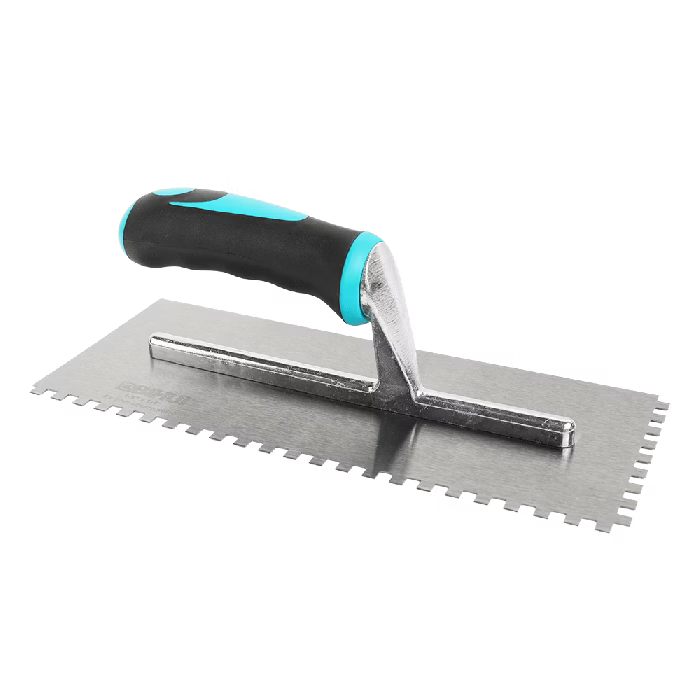 Truelle crantée carrée de 1/4 pouce, 11 x 4,5 pouces - BIHUI