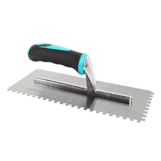 Truelle crantée carrée de 1/4 pouce, 11 x 4,5 pouces - BIHUI